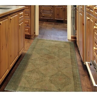 Noori Rug Vintage Distressed Mathias Rust/Brown Rug - 3'7