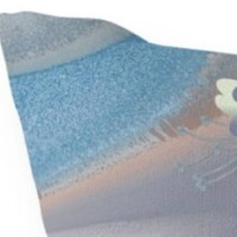 HomeRoots 20" X 20" Blue and Gray Bird Blown Seam Floral Indoor Outdoor Throw Pillow - 20.00' X '20.00' X '5.00