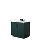 Option Green, Black Trim, Giotto Quartz Top