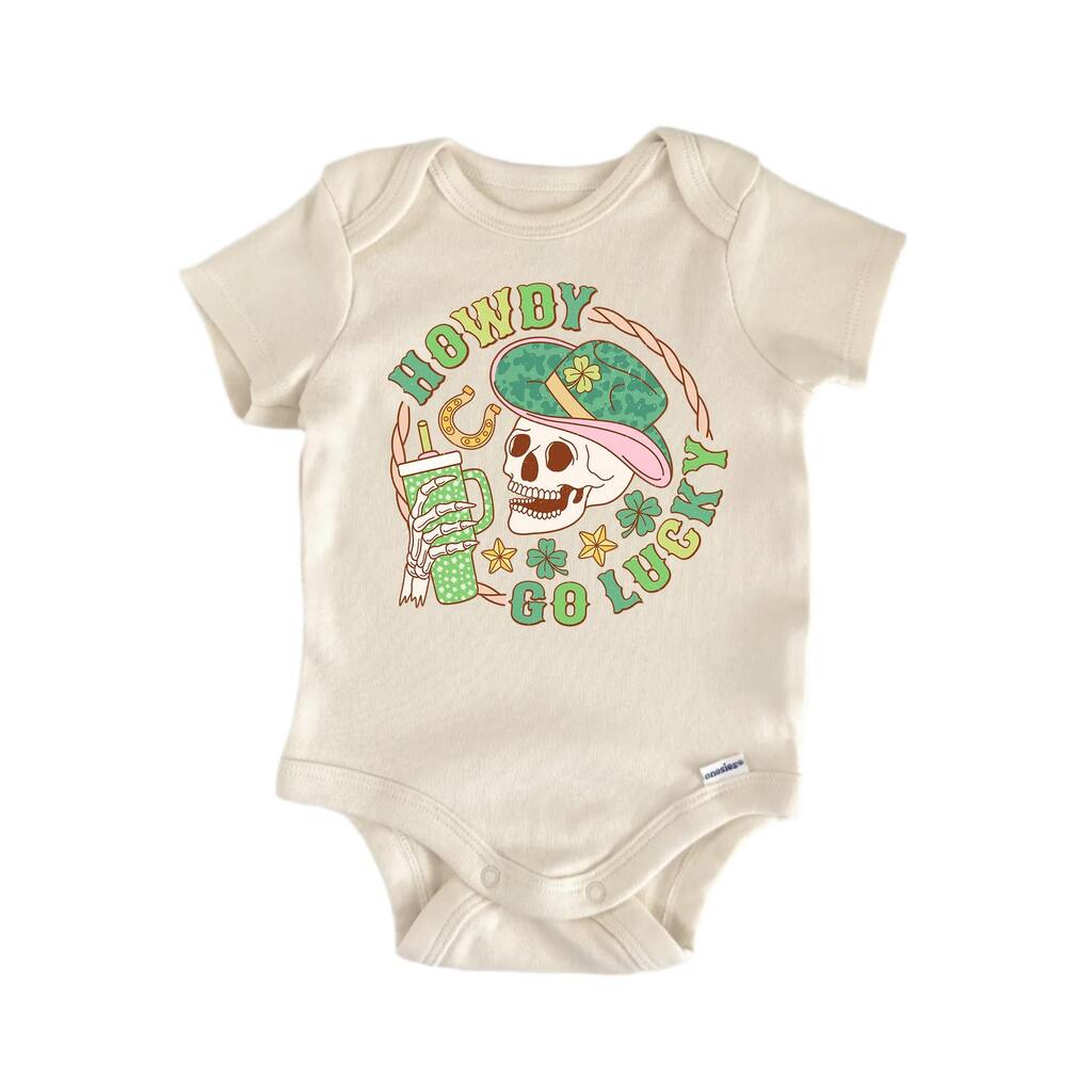 Howdy Go Lucky Irish Country - Baby Boy Girl Clothes Infant Bodysuit Funny Cute