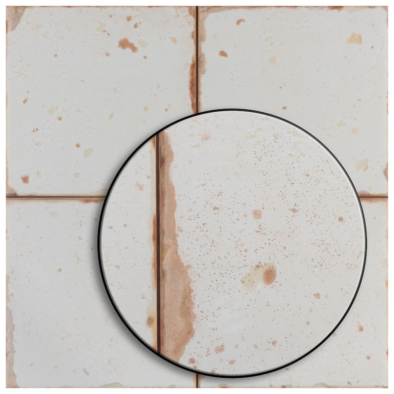 Merola Tile Artisan Blanco 13" x 13" Ceramic Floor and Wall Tile