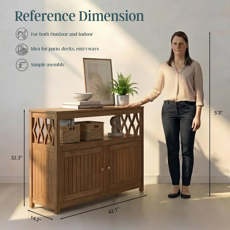 DTY Outdoor Living Longs Peak Eucalyptus Sideboard