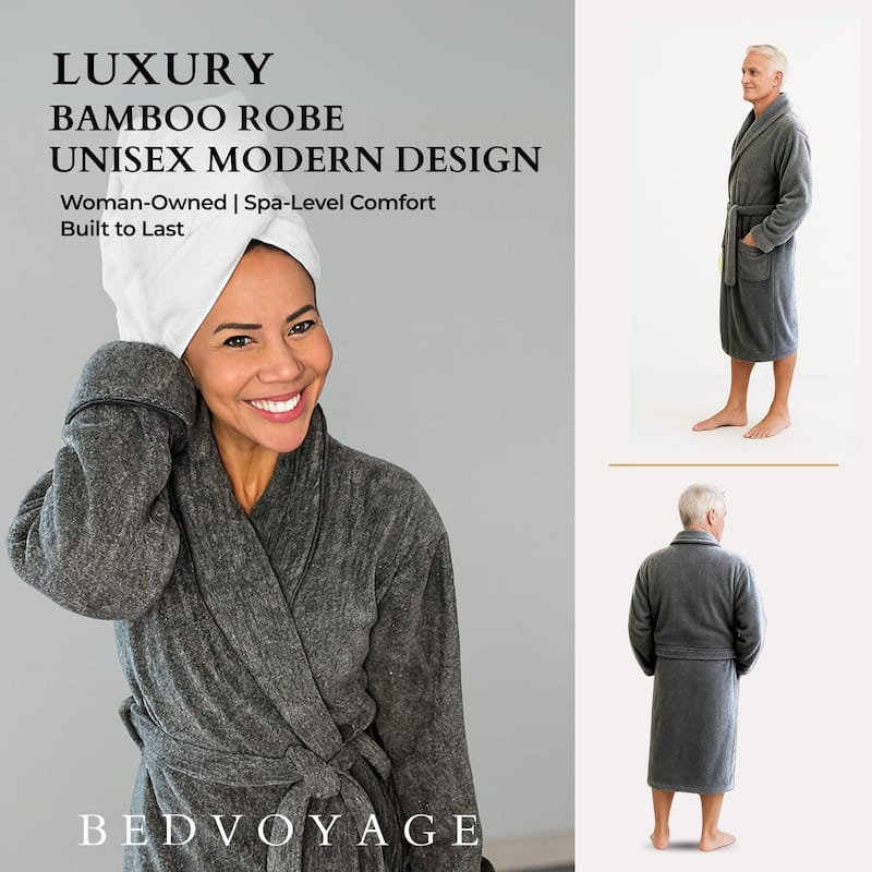 BedVoyage viscose from Bamboo Cotton Bath Robe