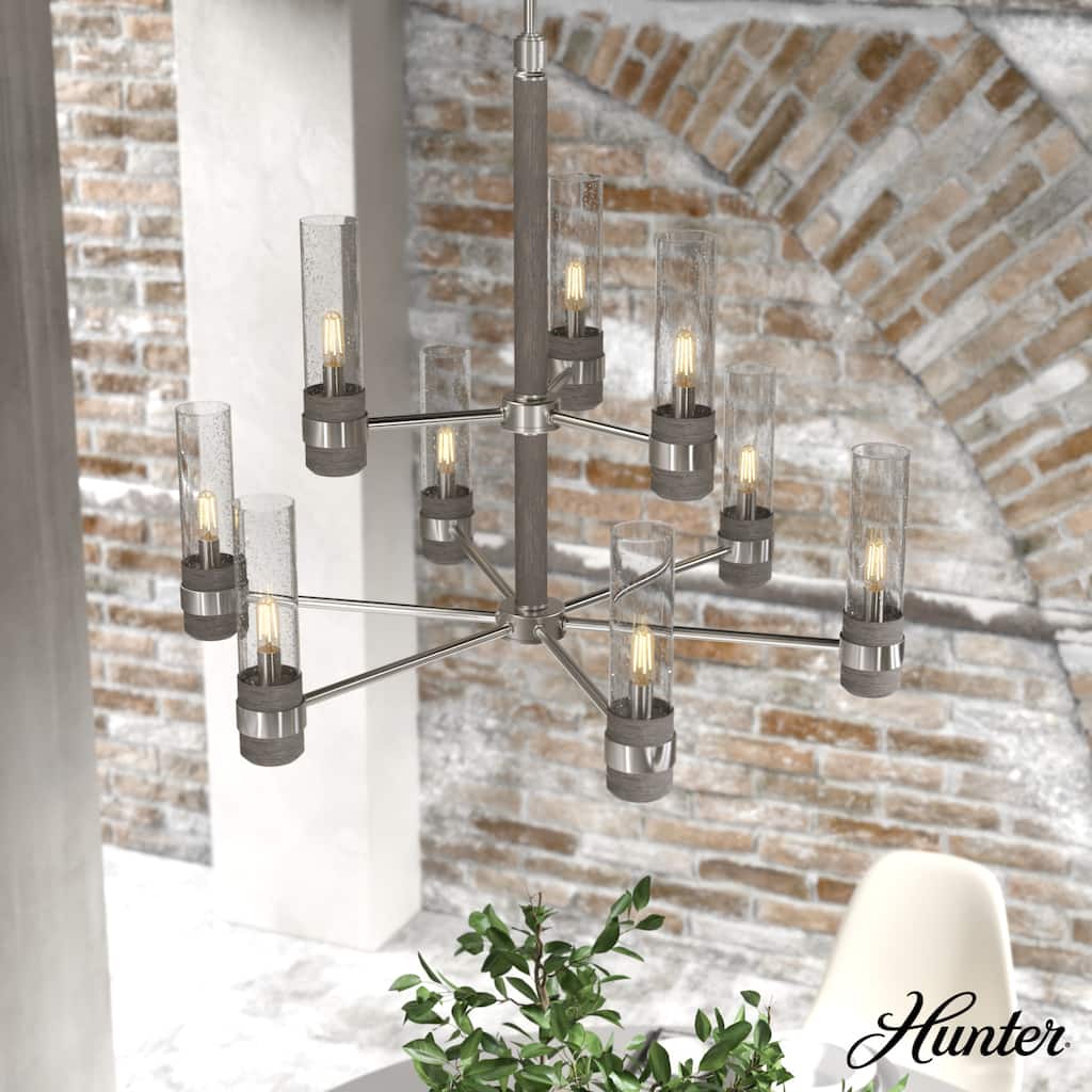Hunter River Mill Chandelier - Dining Room, Entry - Modern Mountain, Rustic, Round, Industrial