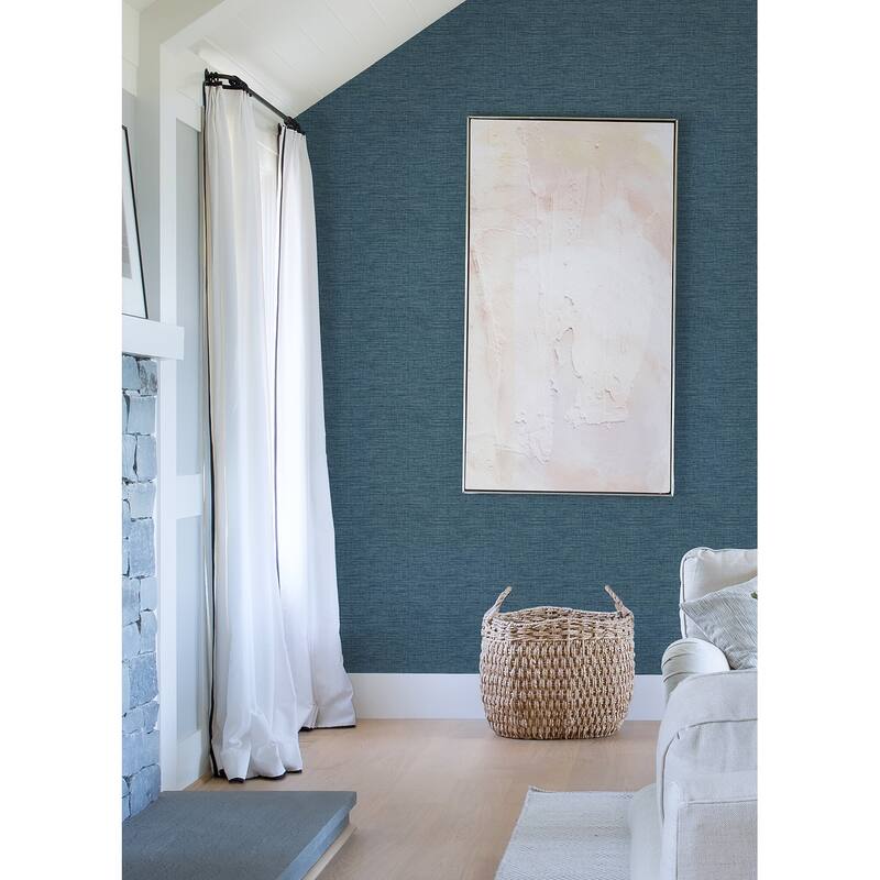 A-Street Prints Exhale Denim Texture Wallpaper