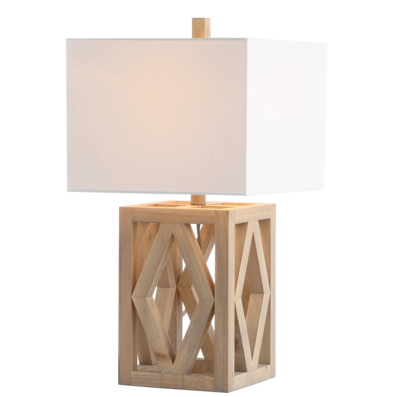SAFAVIEH Lighting Assja 25-inch LED Table Lamp (Set of 2) - 13"x13"x24.5" - 13Wx13Dx25H