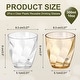 preview thumbnail 12 of 21, Clear Reusable Drinking Glasses Diagonal Texture Plastic Cup Amber, Clear - 10oz