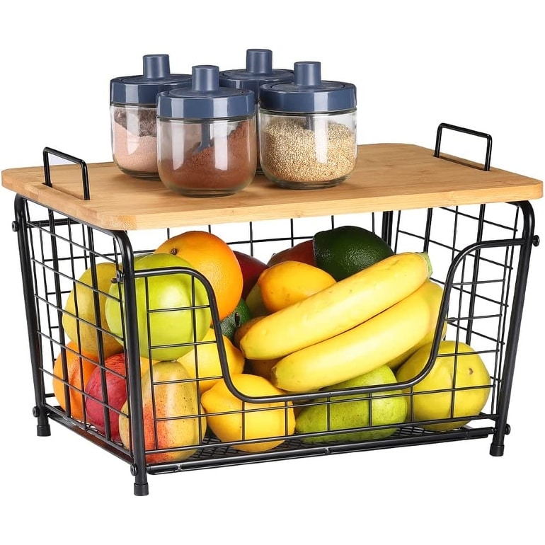 Sorbus Organizer Bins, With Lids & Removable Compartments, Kitchen Pantry  Organization Storage Bins With Dividers