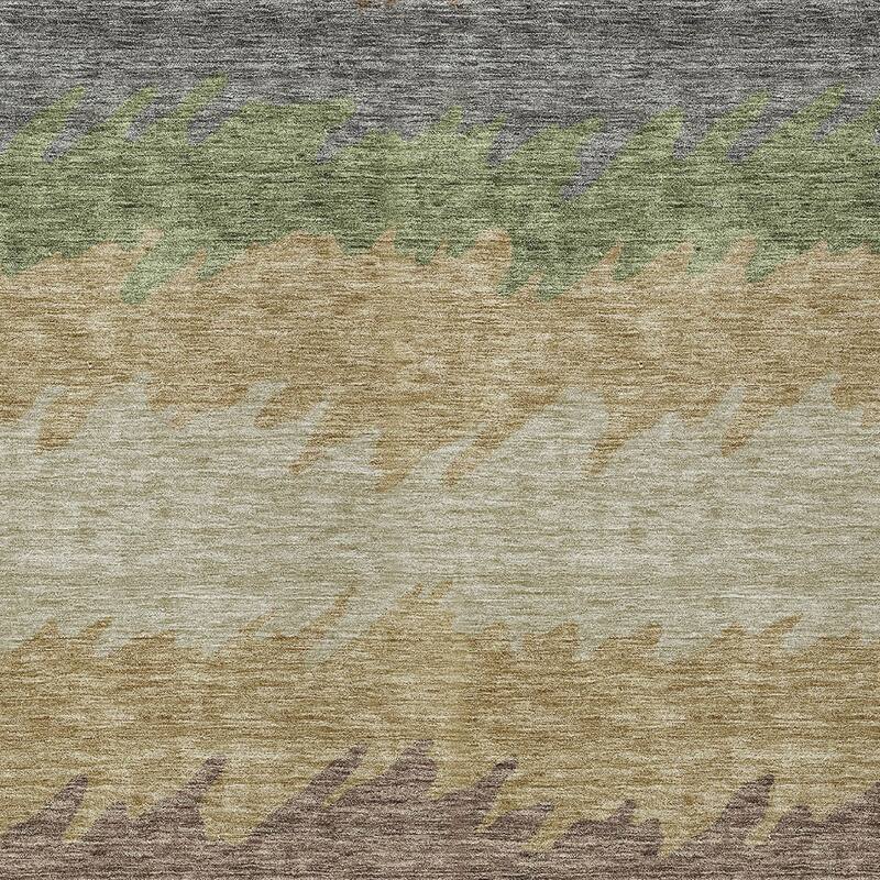 HomeRoots Striped Transitional Rectangle Outdoor Rug