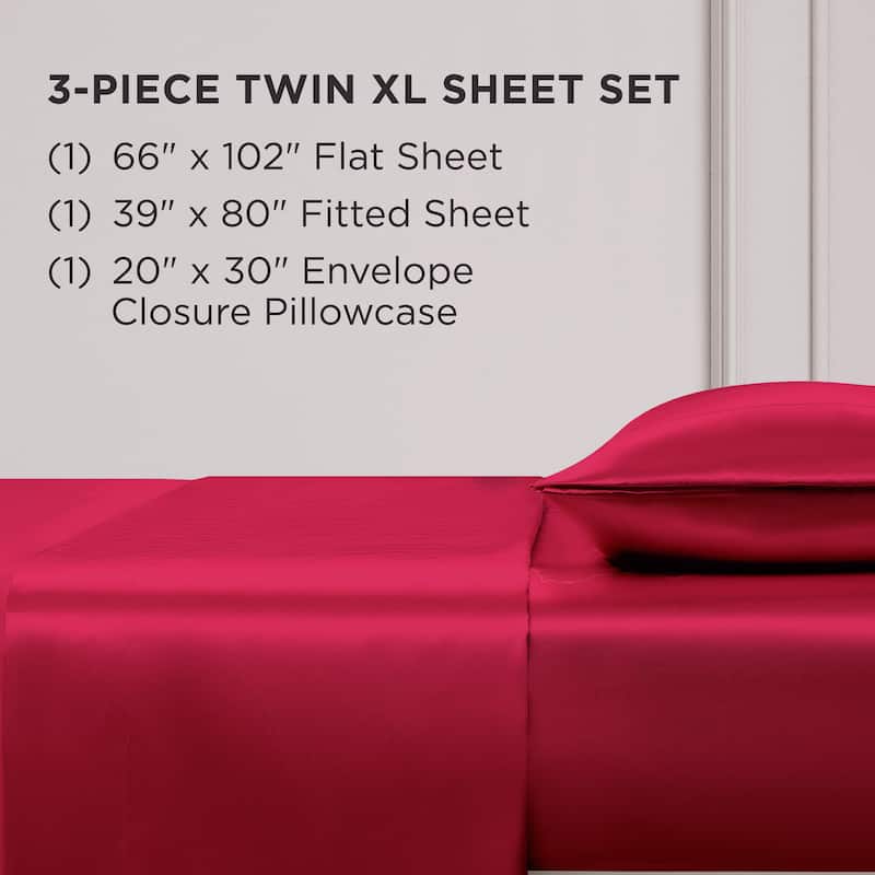 Juicy Couture Silky Satin Sheet Set
