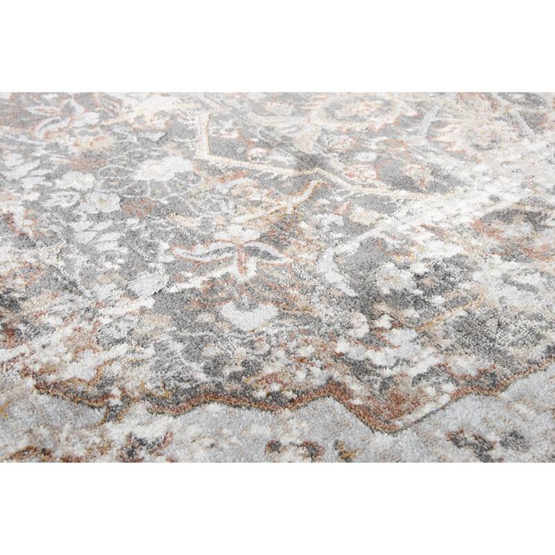 Alora Decor Lavish Transitional Medallion Accent Rug