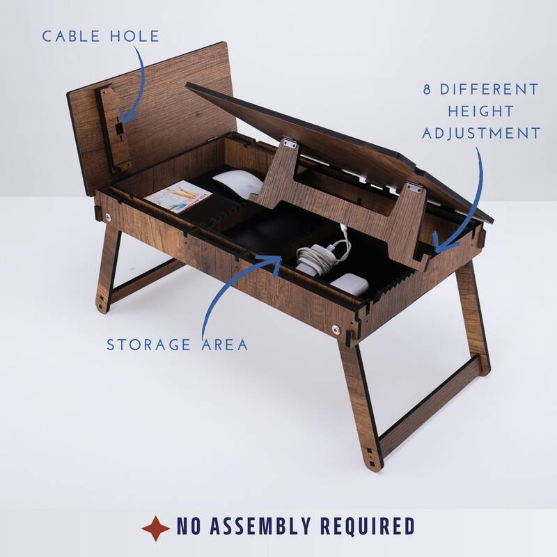 Laptop Stand for Bed - 26"D x 13"W x7.9"H