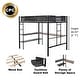 preview thumbnail 15 of 13, Full Metal Loft Bed with Desk & Noise-Free Slats