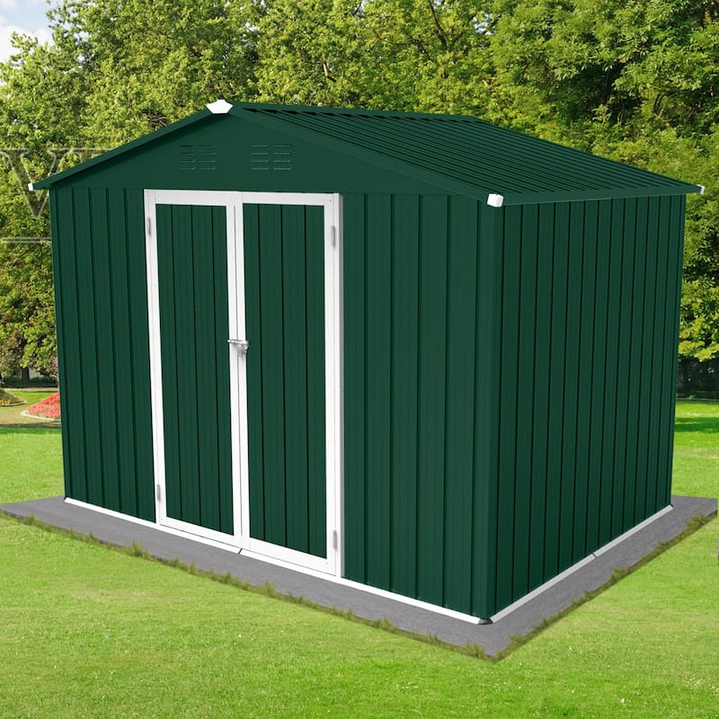 Metal garden sheds 6ftx8ft outdoor storage sheds for garden