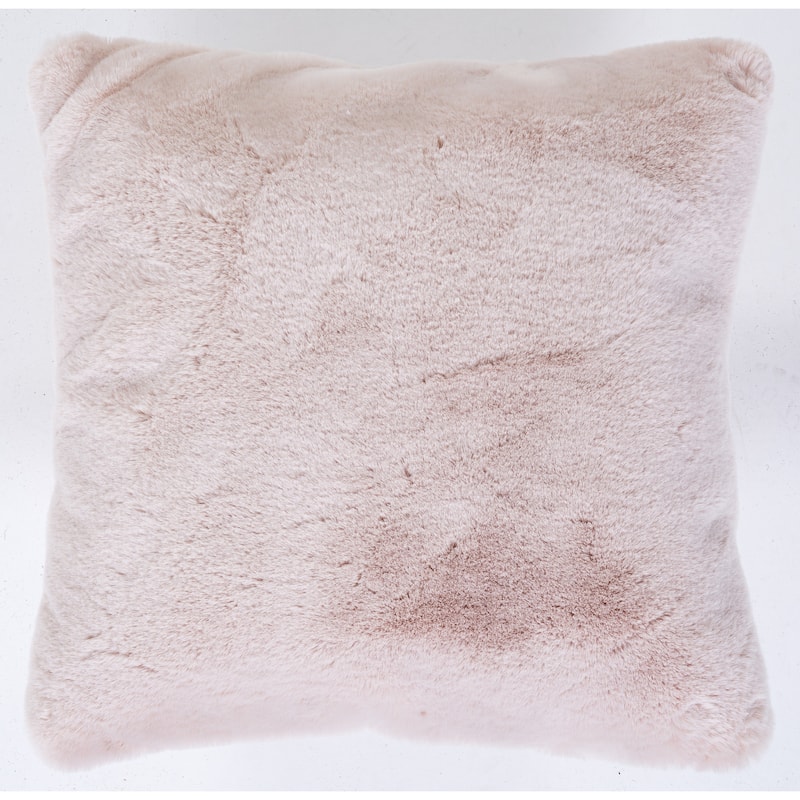 Faux Rabbit Collection Solid Square Pillow - (20" x 20")