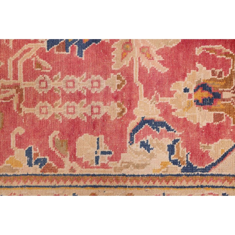 ECARPETGALLERY Hand-knotted Antalya Vintage Magenta Wool Rug - 8'1 x 11'2