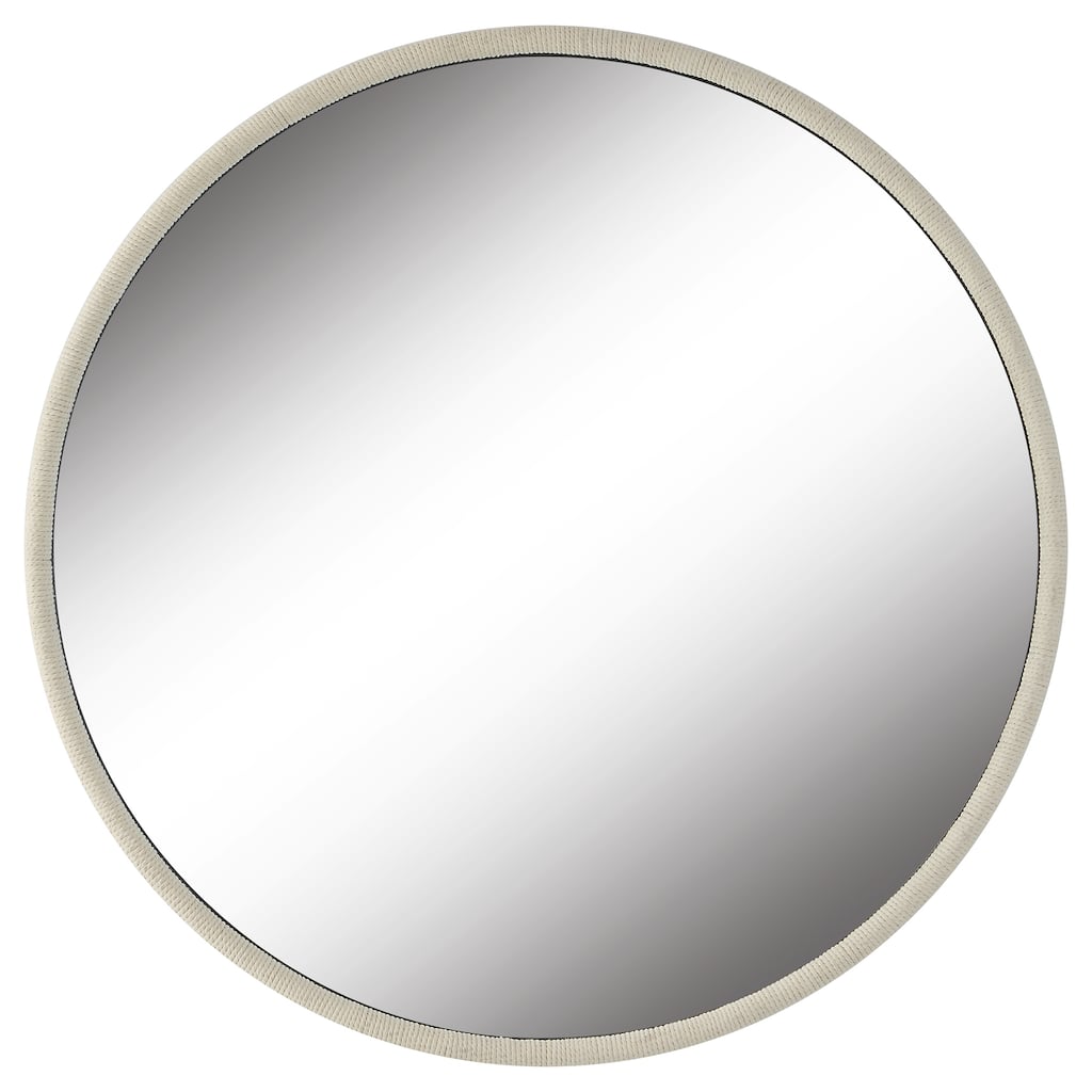 Uttermost Ranchero White Round Mirror - 42.5 W X 42.5 H X 2.125 D (in)