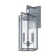 preview thumbnail 2 of 0, Percy 2 Light Medium Exterior Wall Sconce Weathered Zinc