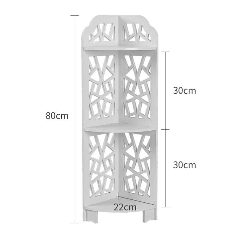 3 Tier Corner Shower Shelf Waterproof,White