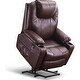preview thumbnail 1 of 50, Mcombo Large Power Lift Recliner Leather Chair with Massage Heat