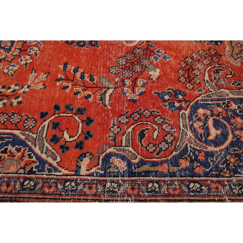 ECARPETGALLERY Hand-knotted Antalya Vintage Dark Copper Wool Rug - 9'4 x 12'10