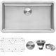 preview thumbnail 1 of 8, Ruvati 31-inch Undermount Kitchen Sink 16 Gauge Stainless Steel Single Bowl - RVM5931 - Silver - 31" X 18"
