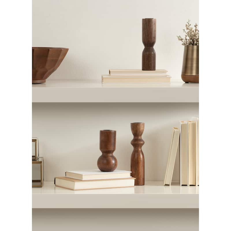 Kate and Laurel Pico Taper Candle Holder Set