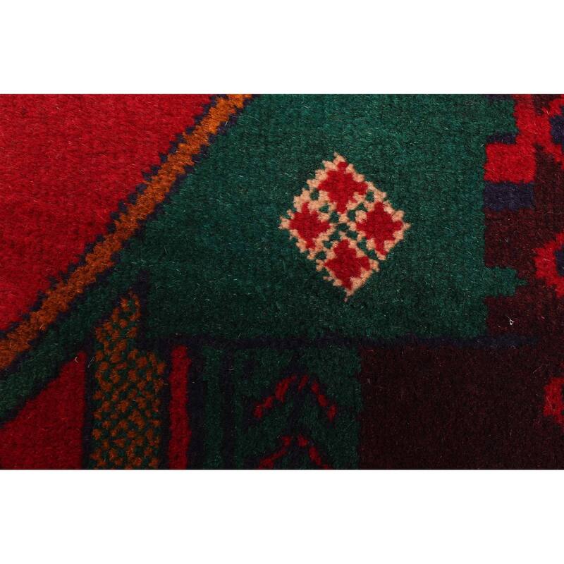 ECARPETGALLERY Hand-knotted Teimani Red Wool Rug - 2'11 x 4'11