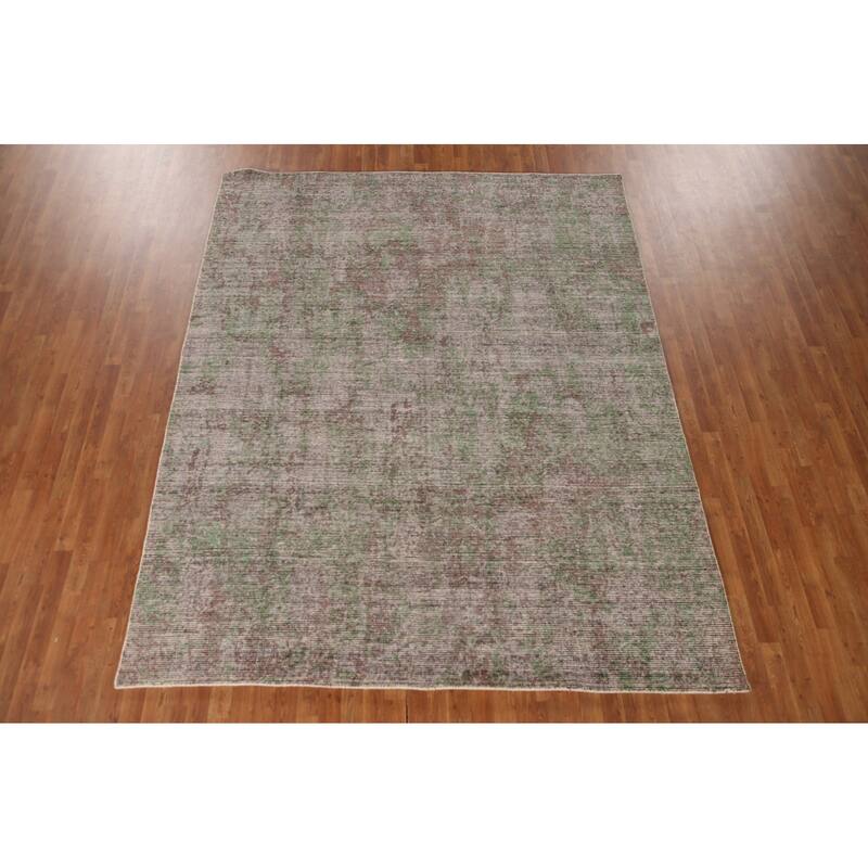 Multi-Color Modern Abstract Area Rug Handmade Wool Carpet - 8'0"x 10'0"