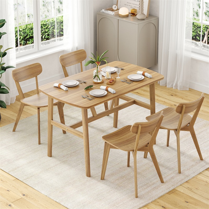 47.2 Inch Modern Wood Dining Table for 4-6 People