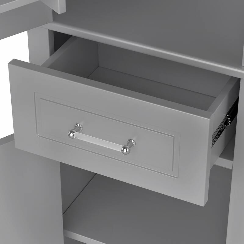 Tall Freestanding Bathroom Storage Cabinet, Two Door Sizes with Adjustable Shelf