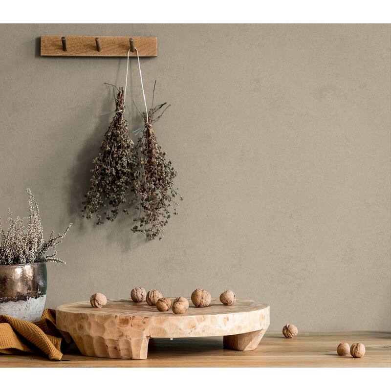 Galerie Wallcoverings Terra Collection Plaster Effect Matte Finish Clay Ink on Non-woven Wallpaper Roll