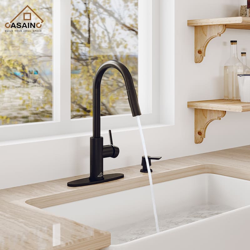 Pull Down Sprayer Kitchen Faucet with Infrared Sensor