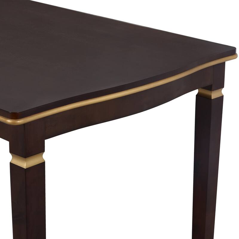 6-Piece Dining Set, 60" Rectangular Table and 4 Chairs and 1 Bench