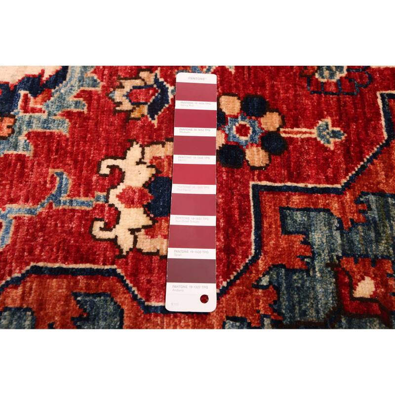 ECARPETGALLERY Hand-knotted Aryana Red Wool Rug - 5'10 x 8'0