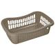 Large Plastic Storage Basket for Kitchen Pantry, Kids Room, Office - Brown