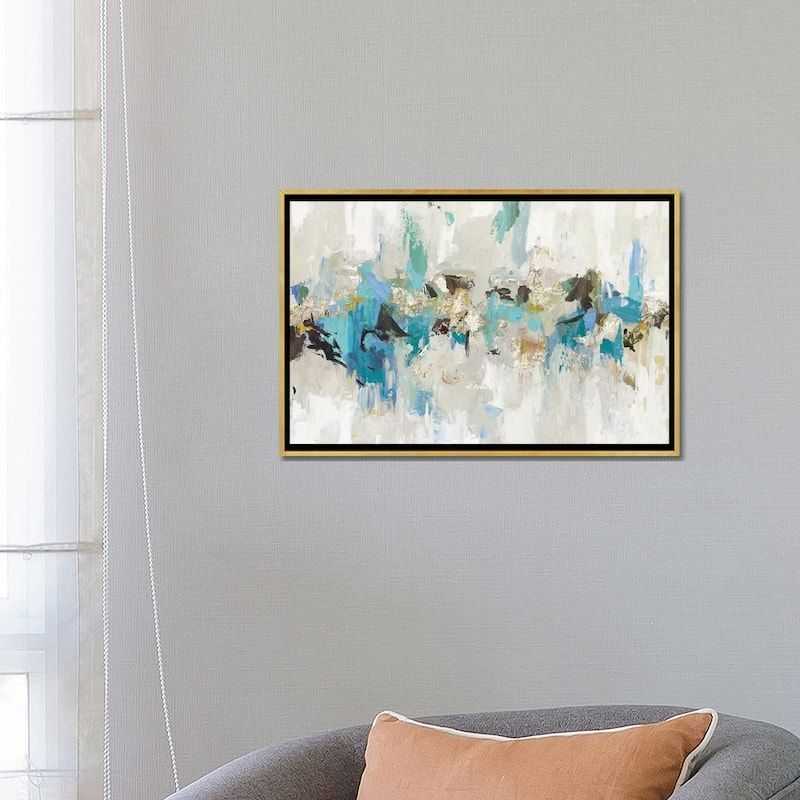 iCanvas "Blue Silver III" by Tom Reeves Framed Canvas Print