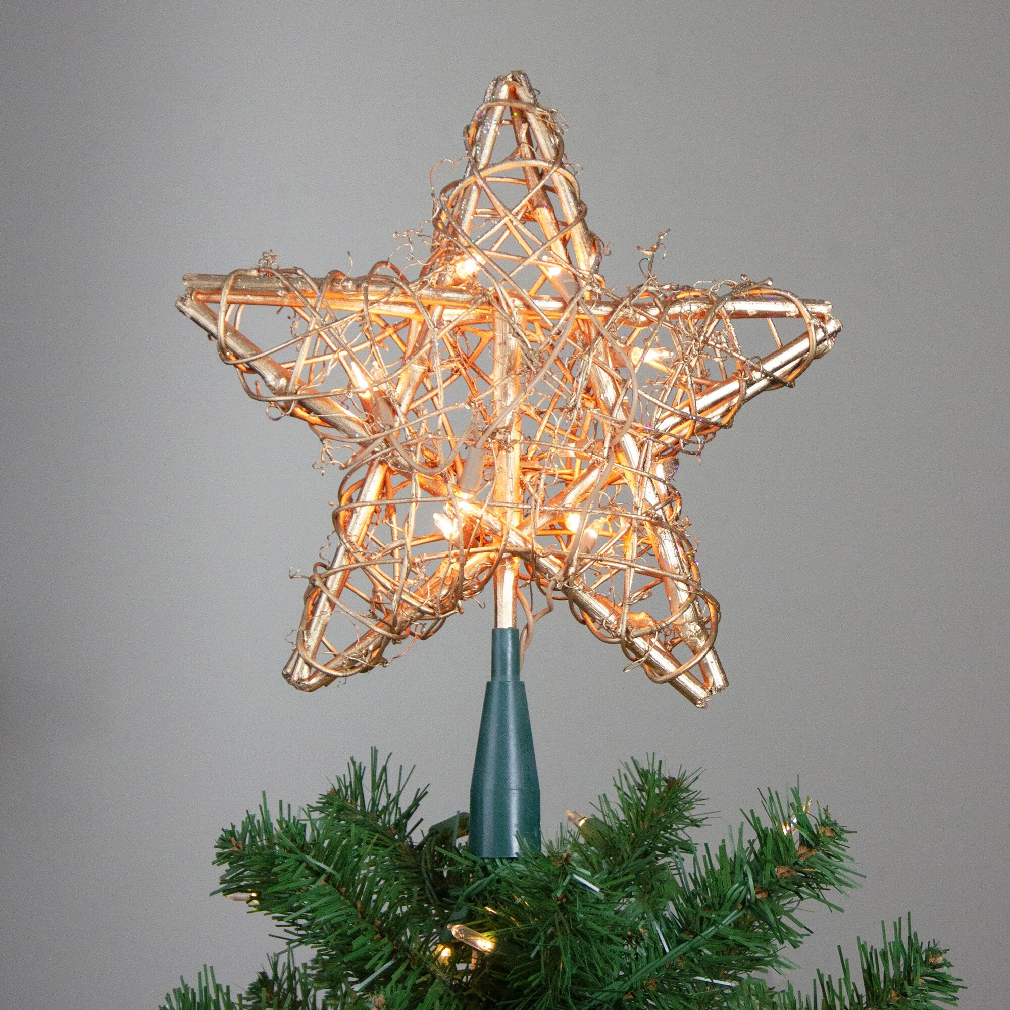 Shop 13 Huge Lighted Indoor Gold Rattan Star Christmas Hanging