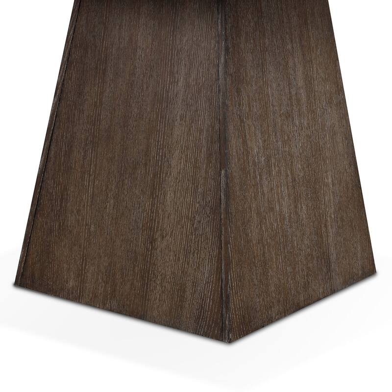 Furniture of America Evangeline Modern Dark Walnut Genuine Marble Top 54-inch Square Counter Height Dining Table