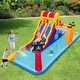 preview thumbnail 10 of 10, 6-In-1 Inflatable Water Slide with Dual Slides and Cave Crawling Game