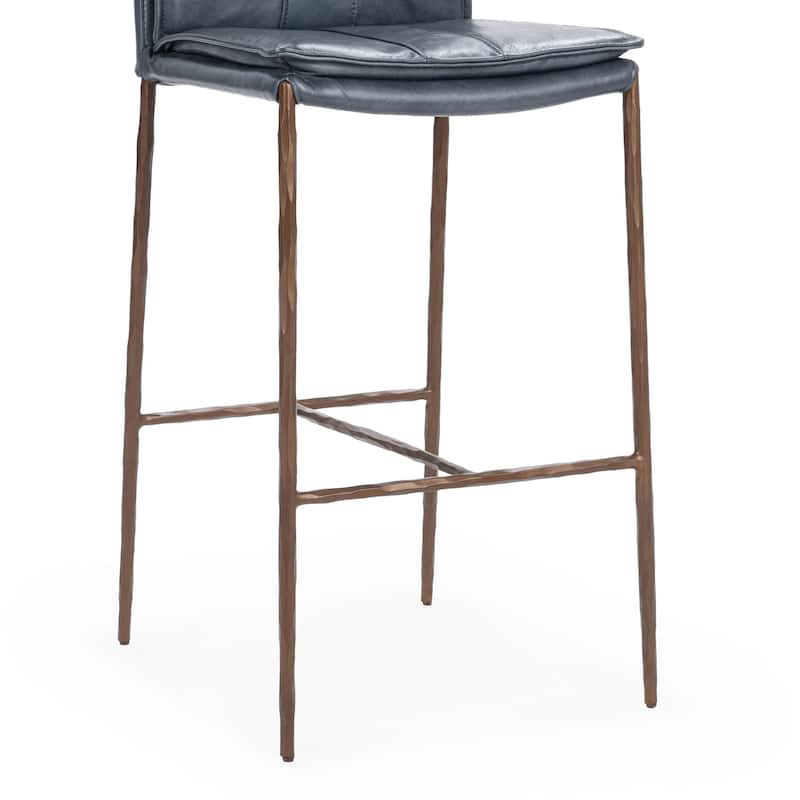 Classic Home Tuscan Leather Bar and Counter Stool
