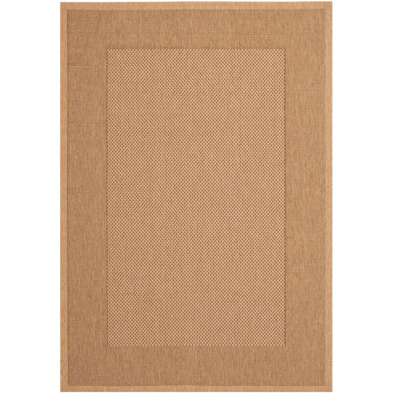 SAFAVIEH Courtyard Sherrie Border Indoor/ Outdoor Waterproof Patio Backyard Rug