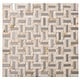 preview thumbnail 1 of 4, TileGen. Maze 0.4" x 1.2" Metal Splitface Tile in Beige/Silver Wall Tile (10 sheets/10sqft.)