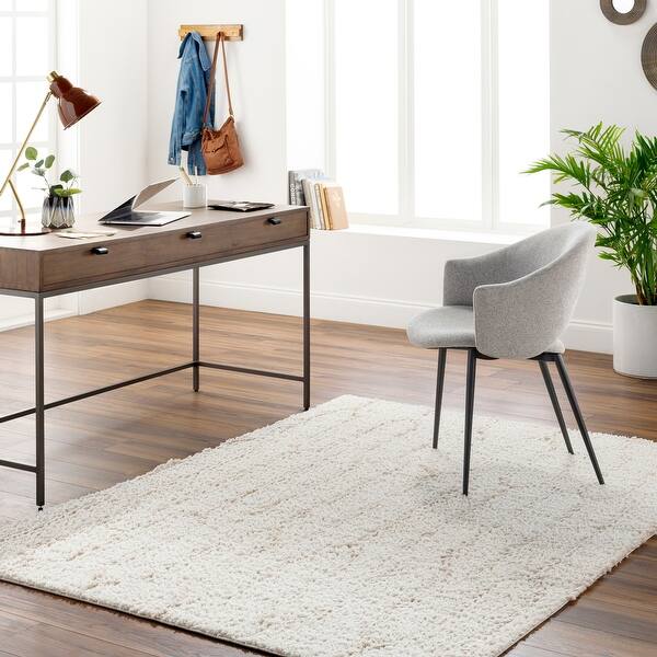 slide 2 of 6, Maryland Shag Moroccan Trellis Area Rug Cream - 5' 3" x 7'
