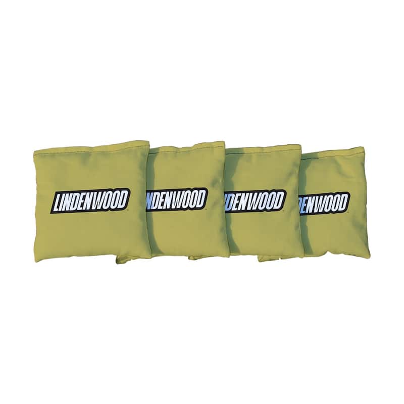 Lindenwood Lions Gold Cornhole Bags - All-Weather Resin Filled