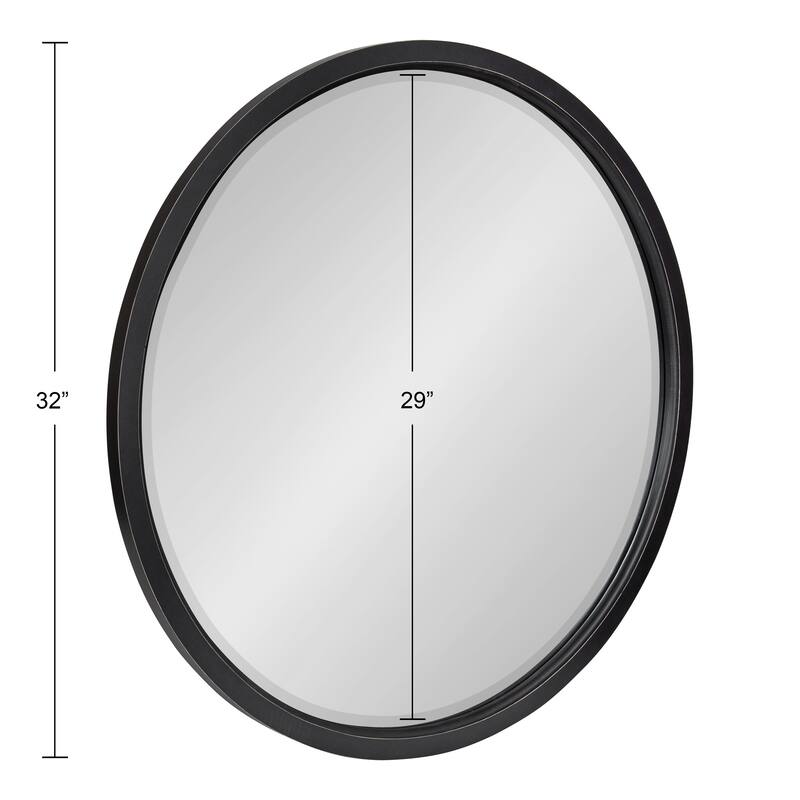 Kate and Laurel Hogan Round Framed Wall Mirror