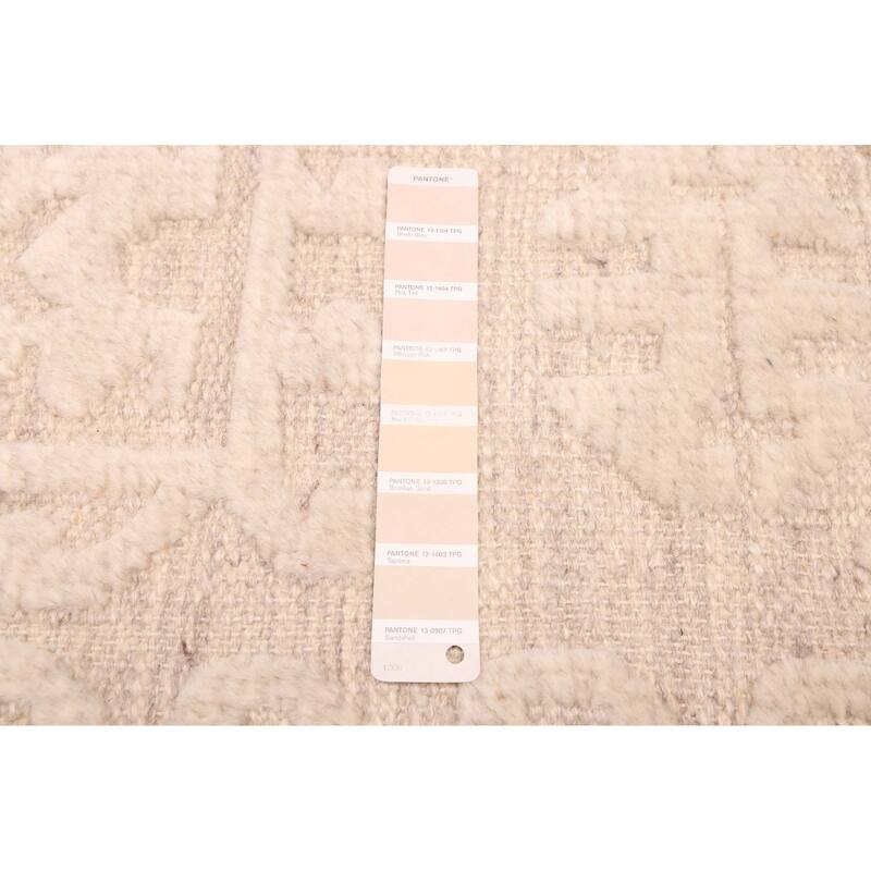 ECARPETGALLERY Hand-knotted Looma Beige, Cream Wool Rug - 8'1 x 9'10