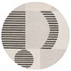 preview thumbnail 7 of 10, SAFAVIEH Handmade Chatham Georga Mid-Century Modern Wool Rug 6' Round - Grey/Dark Grey - Round