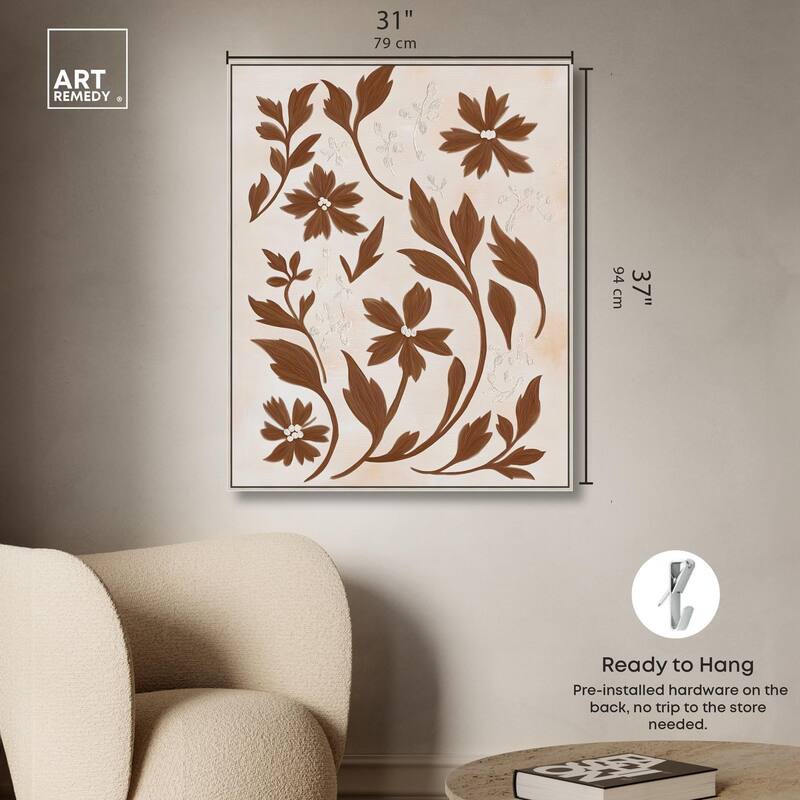 Sepia Sepal II Canvas by Art Remedy