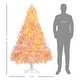 preview thumbnail 3 of 6, HOMCOM 6' Tall Prelit Christmas Tree Douglas Fir Artificial Christmas Tree with Realistic Branches, 250 Warm White LED Lights